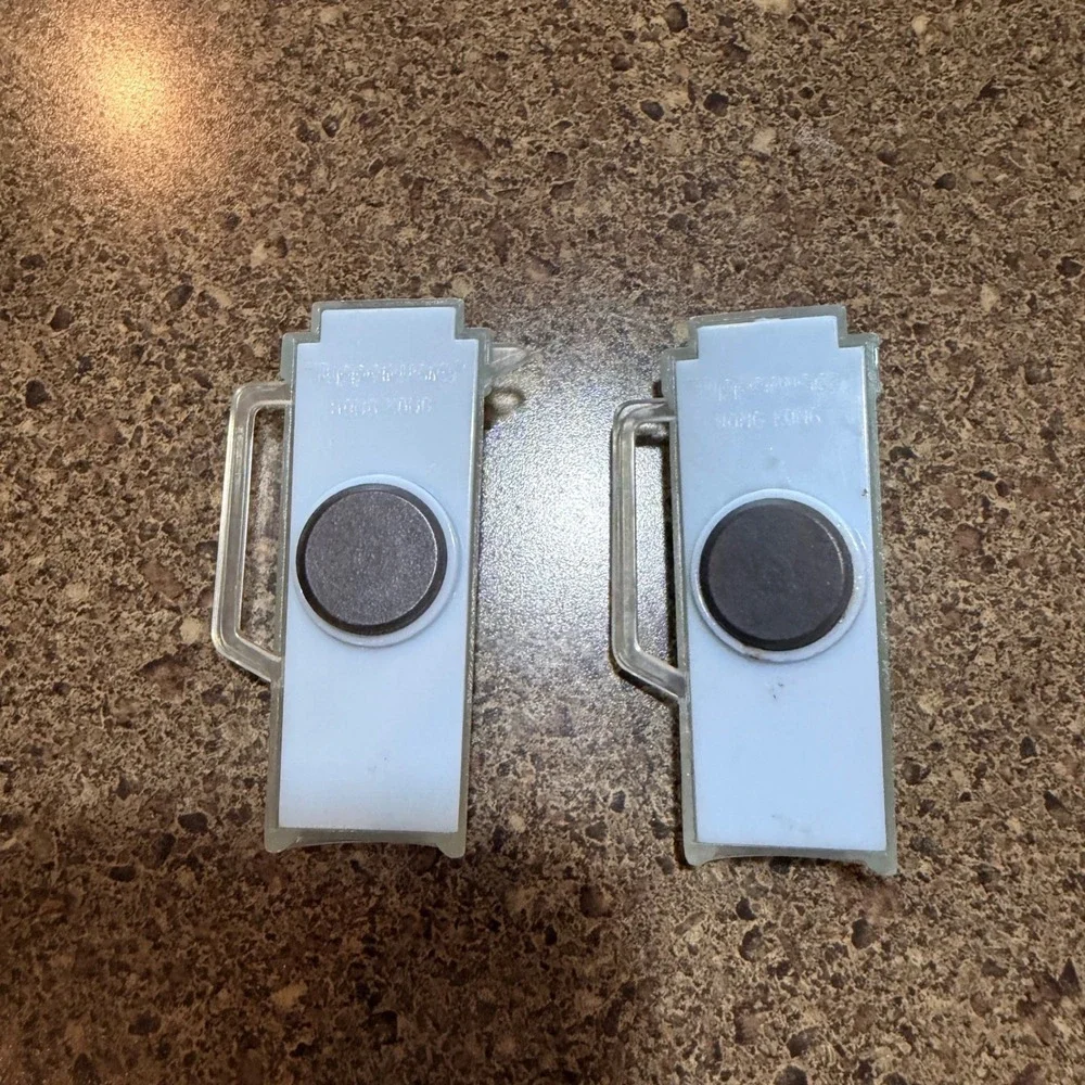 Vintage Tupperware Miniature Pitcher Refrigerator Magnets Set of 2 Light Blue
